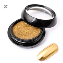 Load image into Gallery viewer, Born Queen Super Shine Nail Glitters Mirror Titanium Powder Rose Gold Silver Metallic Manicure Nail Art Chrome Dust Decoration