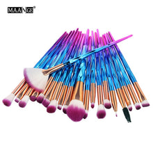 Load image into Gallery viewer, MAANGE 20pcs Makeup Brushes Set Professional Eyeliner Eye Shadow Brow Lip Foundation Brush Set for Women Beauty Cosmetics