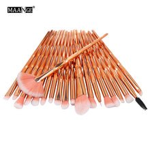 Load image into Gallery viewer, MAANGE 20pcs Makeup Brushes Set Professional Eyeliner Eye Shadow Brow Lip Foundation Brush Set for Women Beauty Cosmetics
