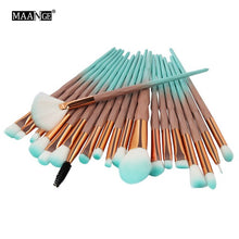 Load image into Gallery viewer, MAANGE 20pcs Makeup Brushes Set Professional Eyeliner Eye Shadow Brow Lip Foundation Brush Set for Women Beauty Cosmetics