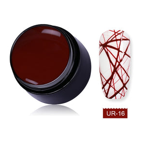 UR SUGAR 7ml Wire Drawing Nail Gel Lacquer Painting Gel Varnish Pulling Silk Spider Creative Nail Art Gel Nail Polish 30 Colors