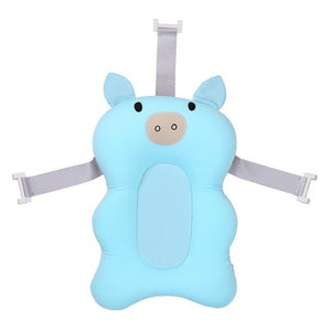 Cartoon Portable Baby Non-Slip Bath Tub Newborn Air Cushion Bed Shower Pad Baby Pillow Newborn Bath Tub Accessories