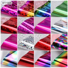 Load image into Gallery viewer, Elessical 16pcs 20*4cm Mix Nail art transfer foil Sticker ongles decoration nail art decals Design For Nails wraps DIY Set folie