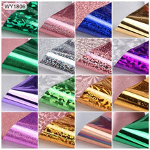 Load image into Gallery viewer, Elessical 16pcs 20*4cm Mix Nail art transfer foil Sticker ongles decoration nail art decals Design For Nails wraps DIY Set folie