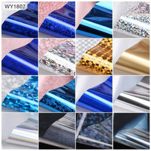 Load image into Gallery viewer, Elessical 16pcs 20*4cm Mix Nail art transfer foil Sticker ongles decoration nail art decals Design For Nails wraps DIY Set folie