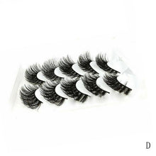 Load image into Gallery viewer, 5Pair Mink Hair False Eyelashes Natural Cross False Eyelashes Long Messy Makeup Fake Eye Lashes Extension Make Up Beauty Tools