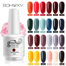 Load image into Gallery viewer, ROHWXY 15ml Uv Gel Nail Polish Top Uv Led Gel Nail Art Varnish Hybrid Soak Off Gel Lacquer Lucky Nail Paint Gel Polish Gellak