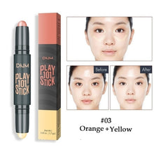 Load image into Gallery viewer, Makeup Base Contour Eyes Concealer Cream Stick Bronzer Cover Dark Circle Highlighter Skin Brighten 2 Colors Make Up Primer